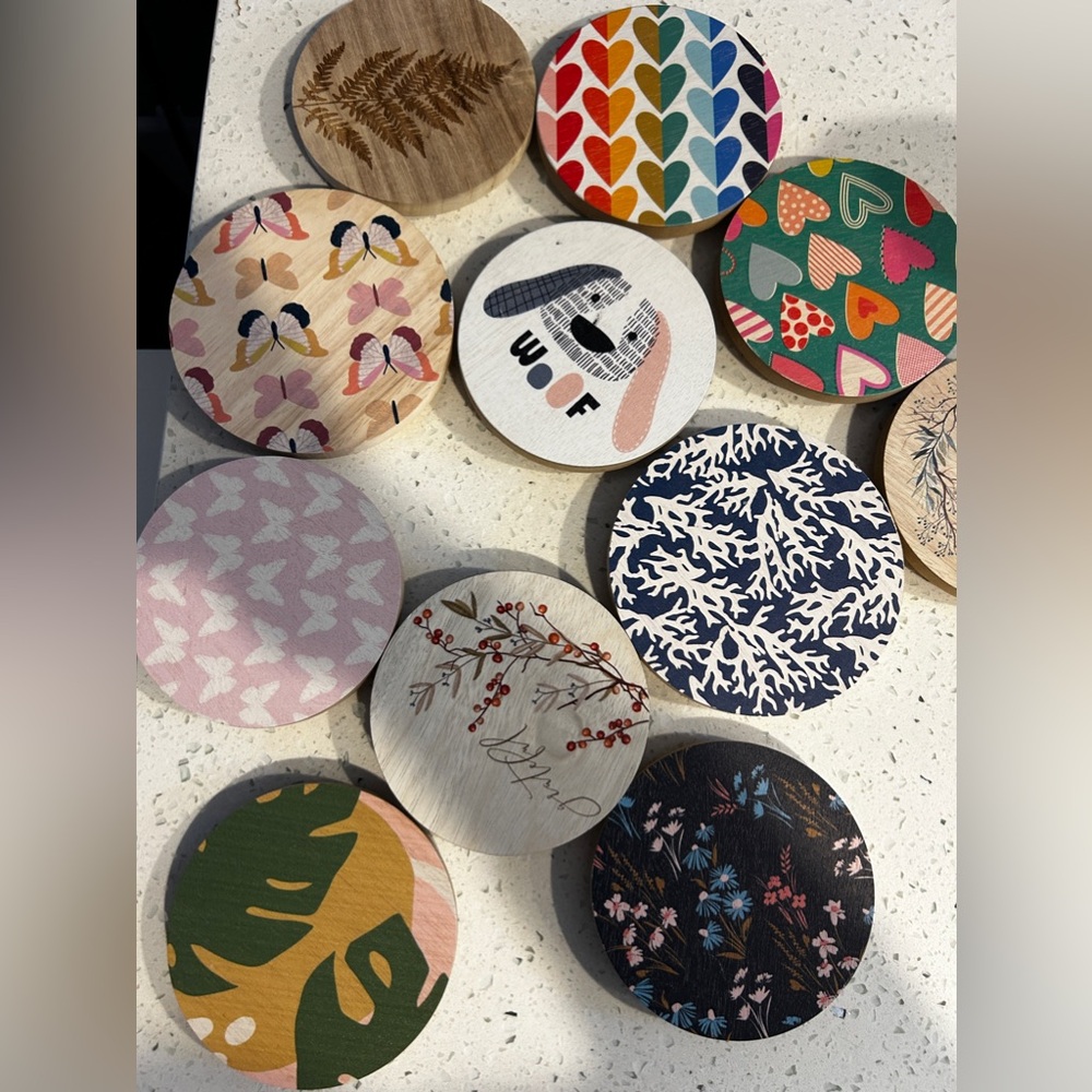 20 Candle Jar Wooden Circle Tops for Arts and Crafts Perfect for Drink Coasters